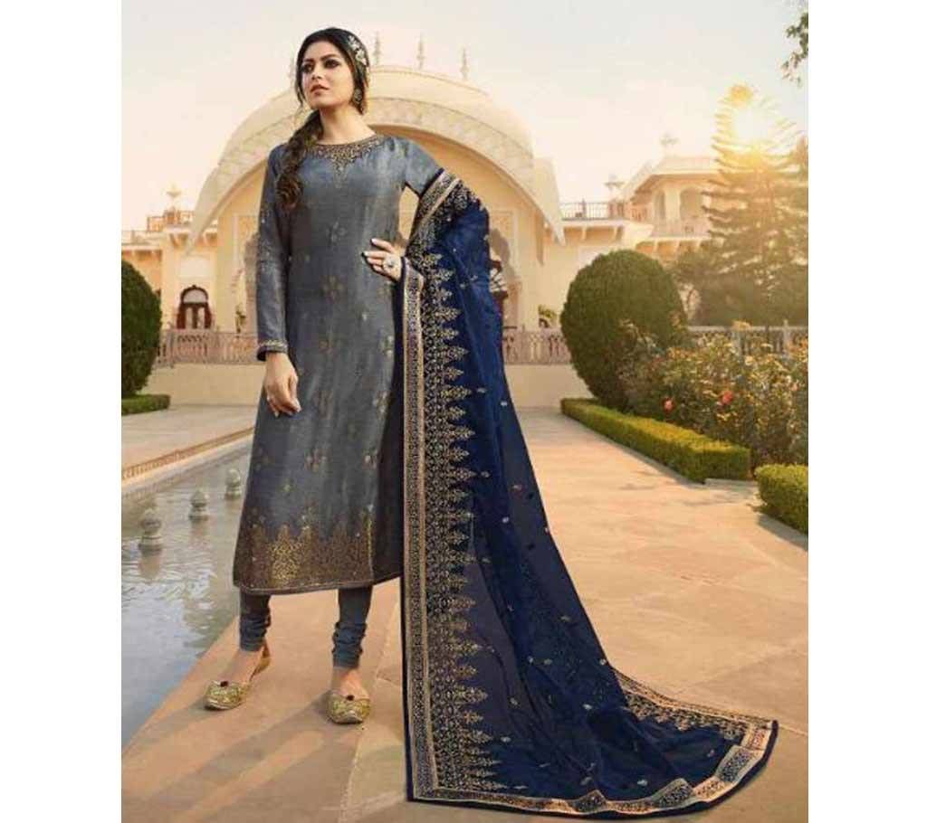 Lt Fabrics Nitya Vol 137 Salwar Suit (ROYAL GRAY)