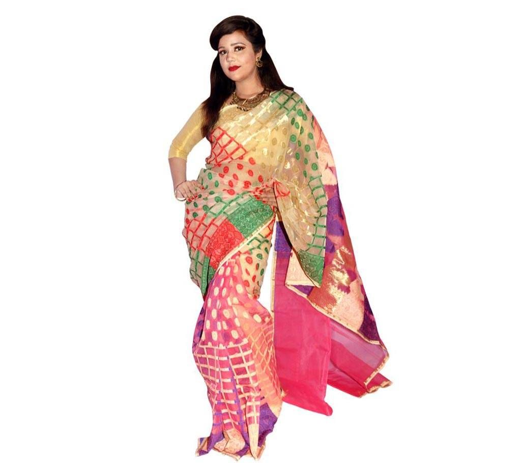 Tangail Tisu Jamdani Saree