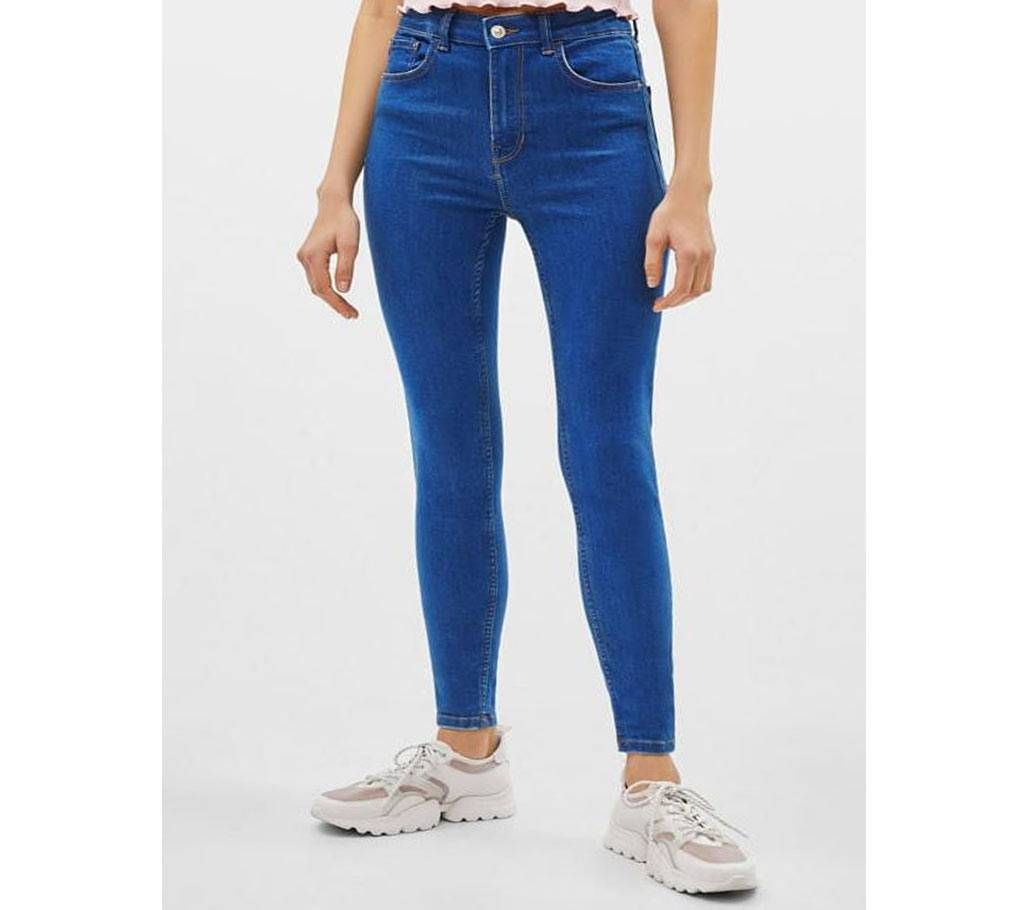 High Waist Skinny Branded Jeans For Woman