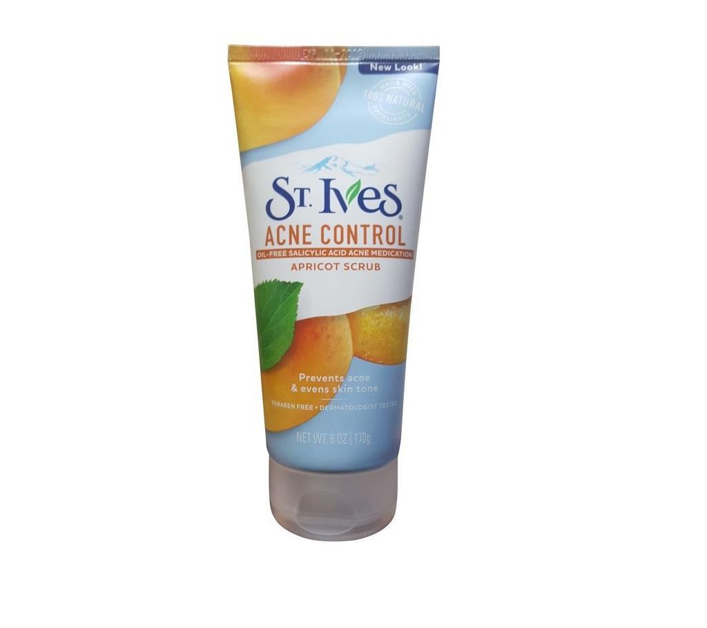 ST. IVES acne control apricot scrub 170gm--  USA