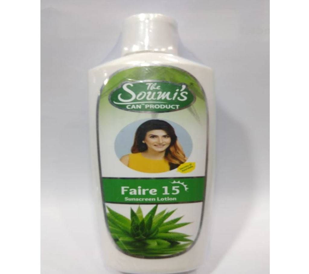 Soumis faire 15 sunscreen lotion