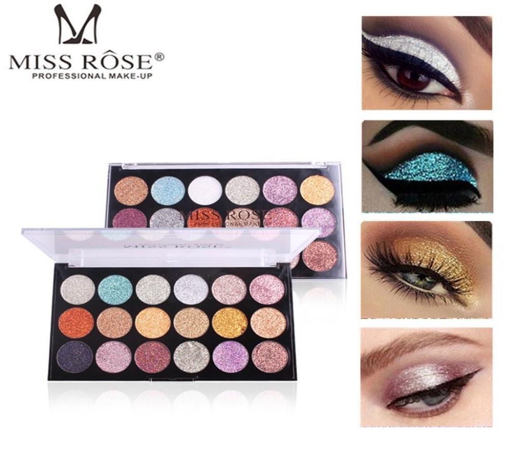 Miss Rose waterproof glitter eyeshadow palette