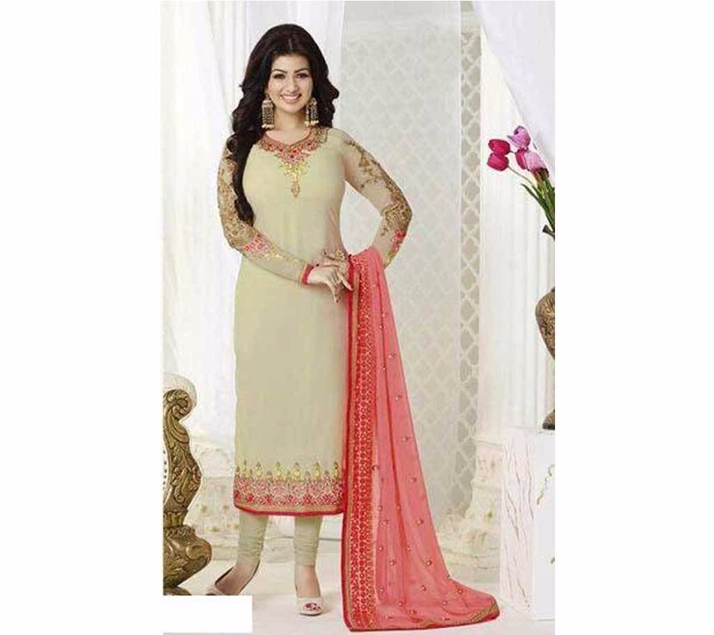 Unstitched Indian Georgette Three pcs - Copy
