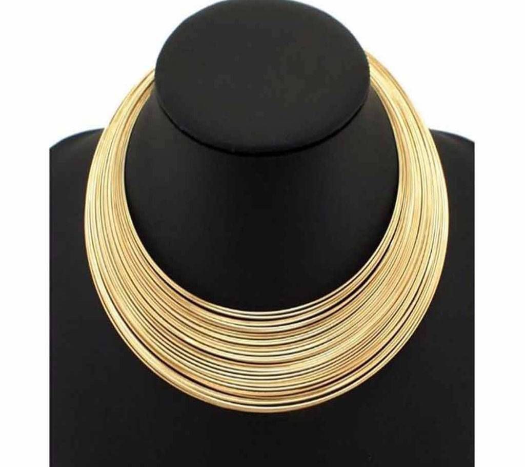 Multilayer Metal Wire Collar Necklaces Jewelry For Women
