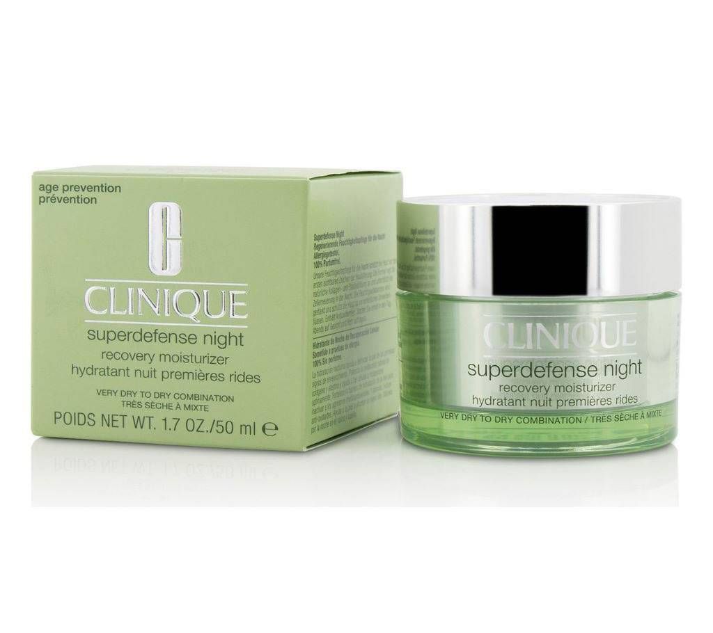 Clinique Superdefense Night Recovery Moisturizer  For Very 50ml-UK