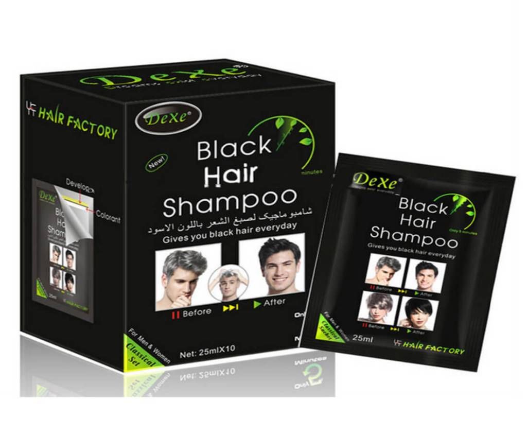 Dexe black hair shampoo (10 pieces)