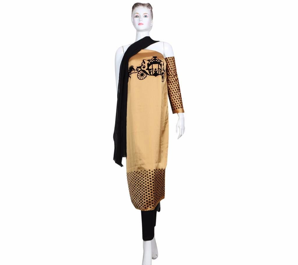 shamu silk unstitched three piece 