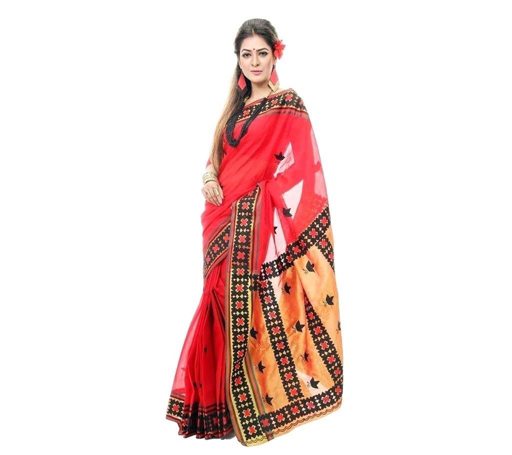 Pure cotton sharee with hand embroidery