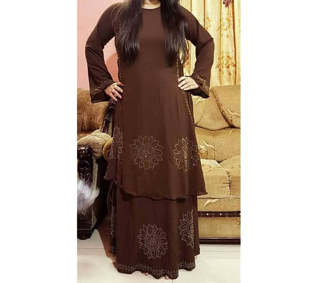 Double Georgette fabric kaftan borka 