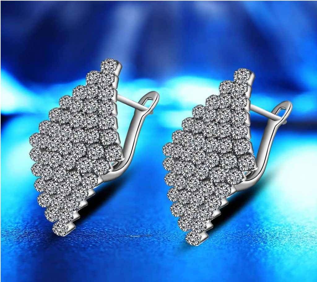 Clear Austria Crystal Hoop Earring