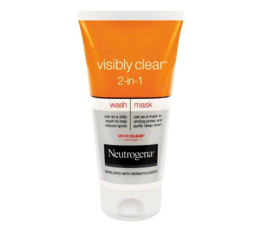 Neutrogena Visibly Clear 2in1 Wash Mask (150ml) UK