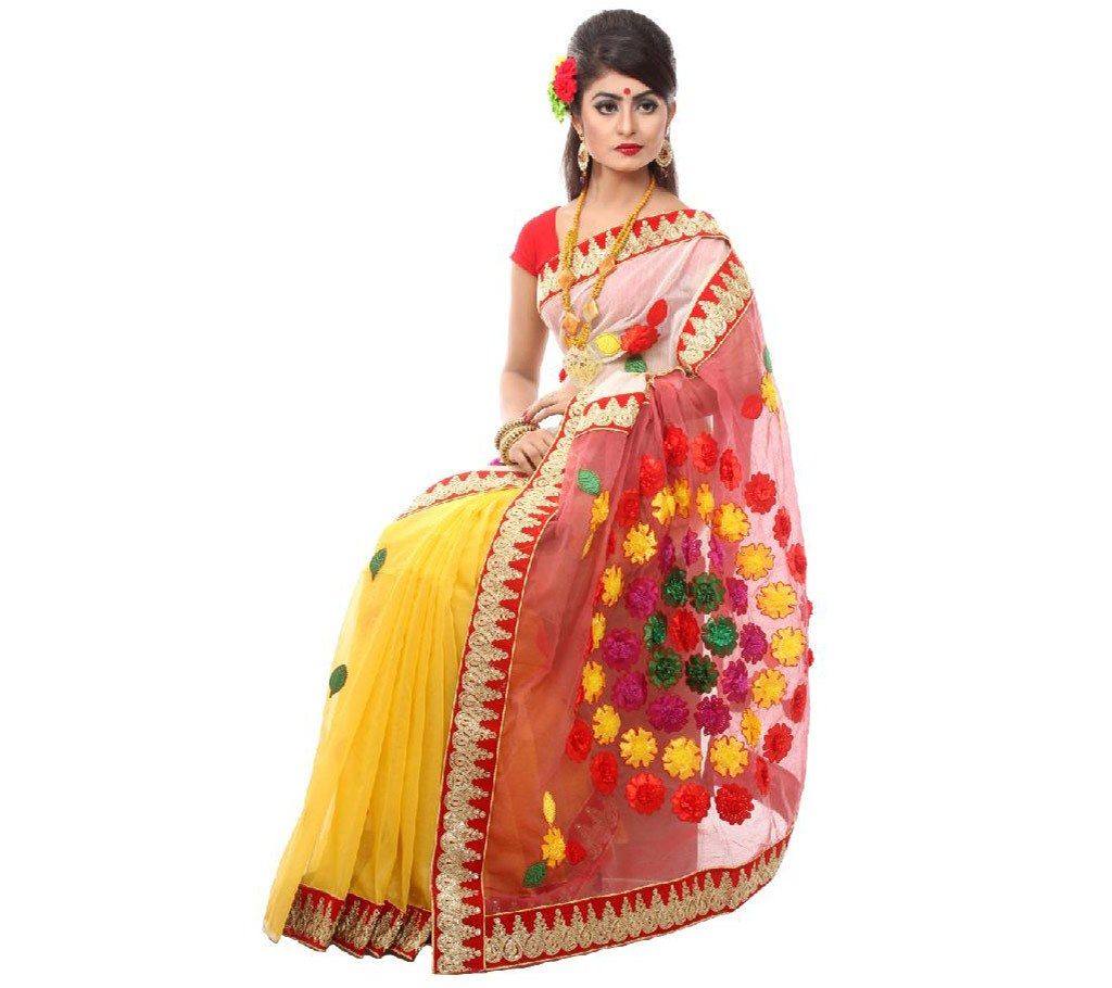 3 shaded boishakhi pure moslin silk sharee 