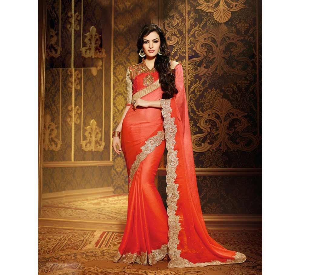 Ladies Satin Georgette Sharee
