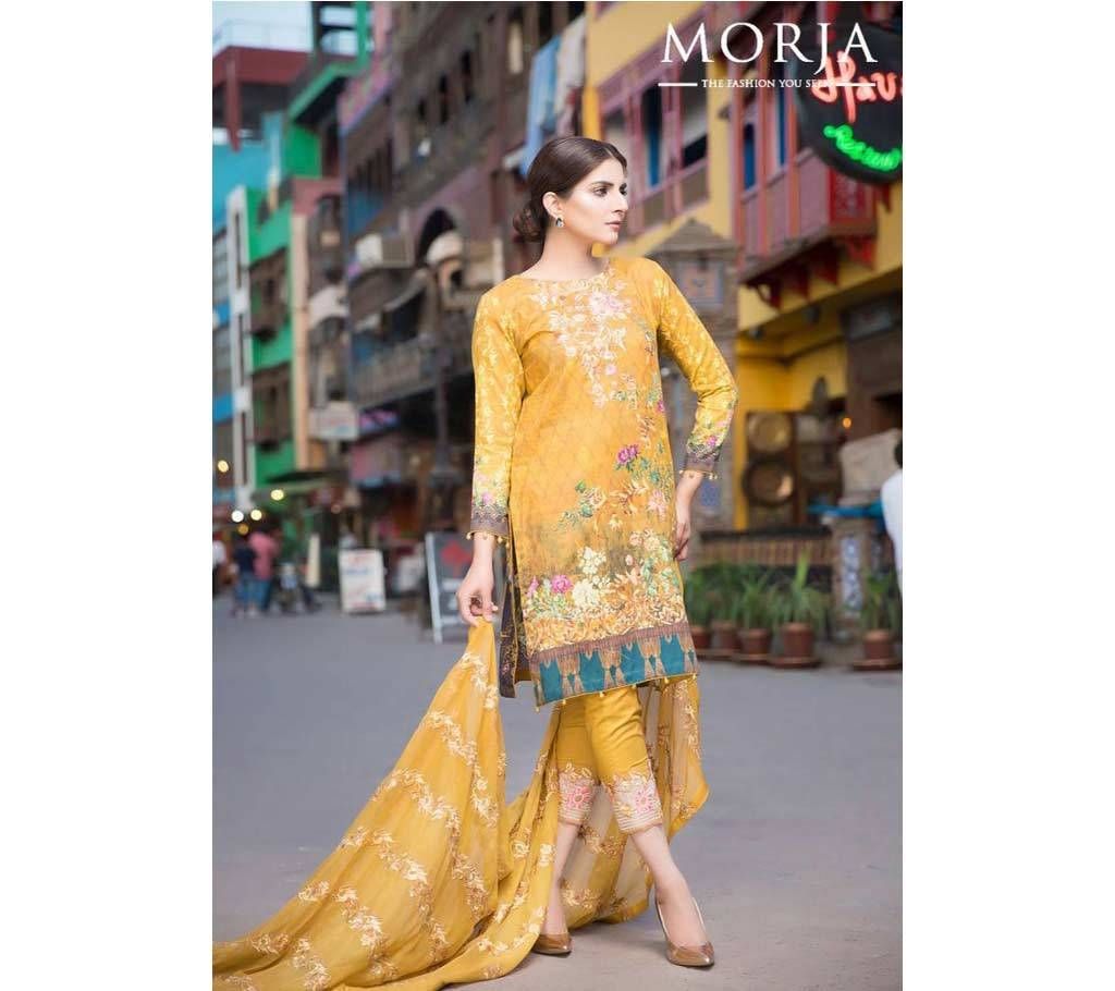 MORJA Unstitched Pakistani Lawn Salwar Suit
