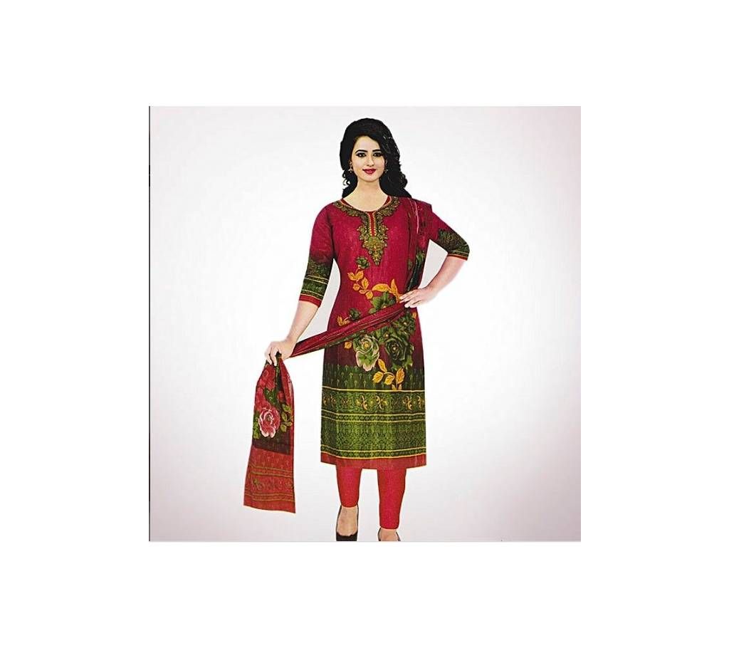 Fabric Unstitched Cotton Salwar Kameez