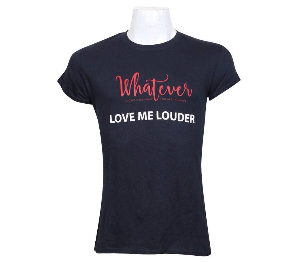 Ladies half sleeve cotton t-shirt 