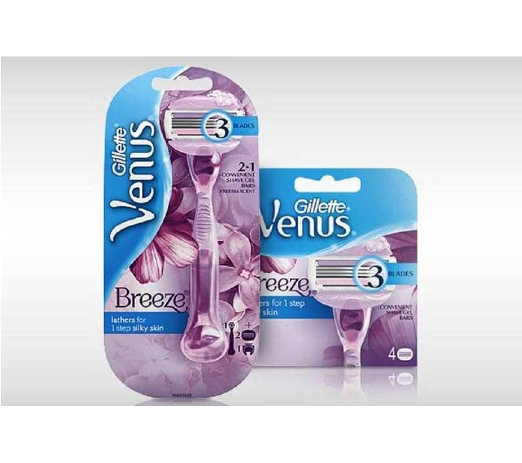 Gillette Venus Breeze 2 in 1 Razor for Ladies