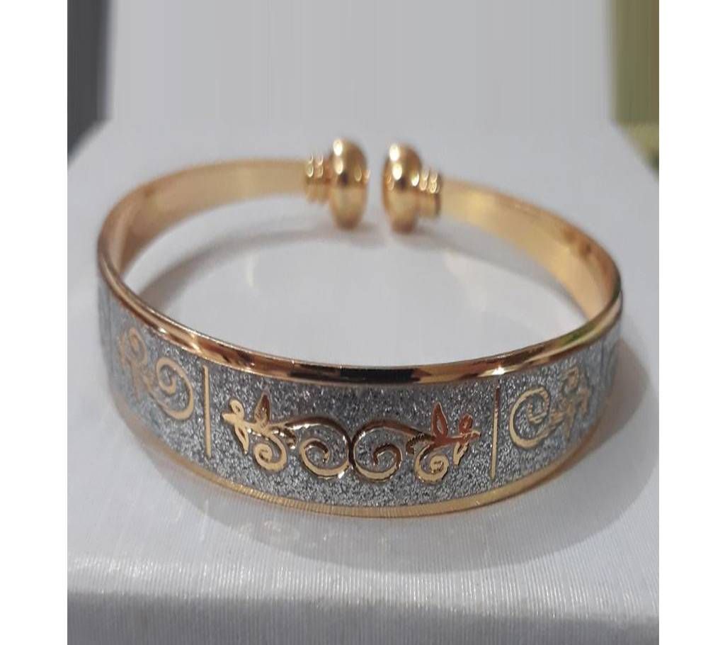 Adjustable Golden Color Silver Plated Bangle