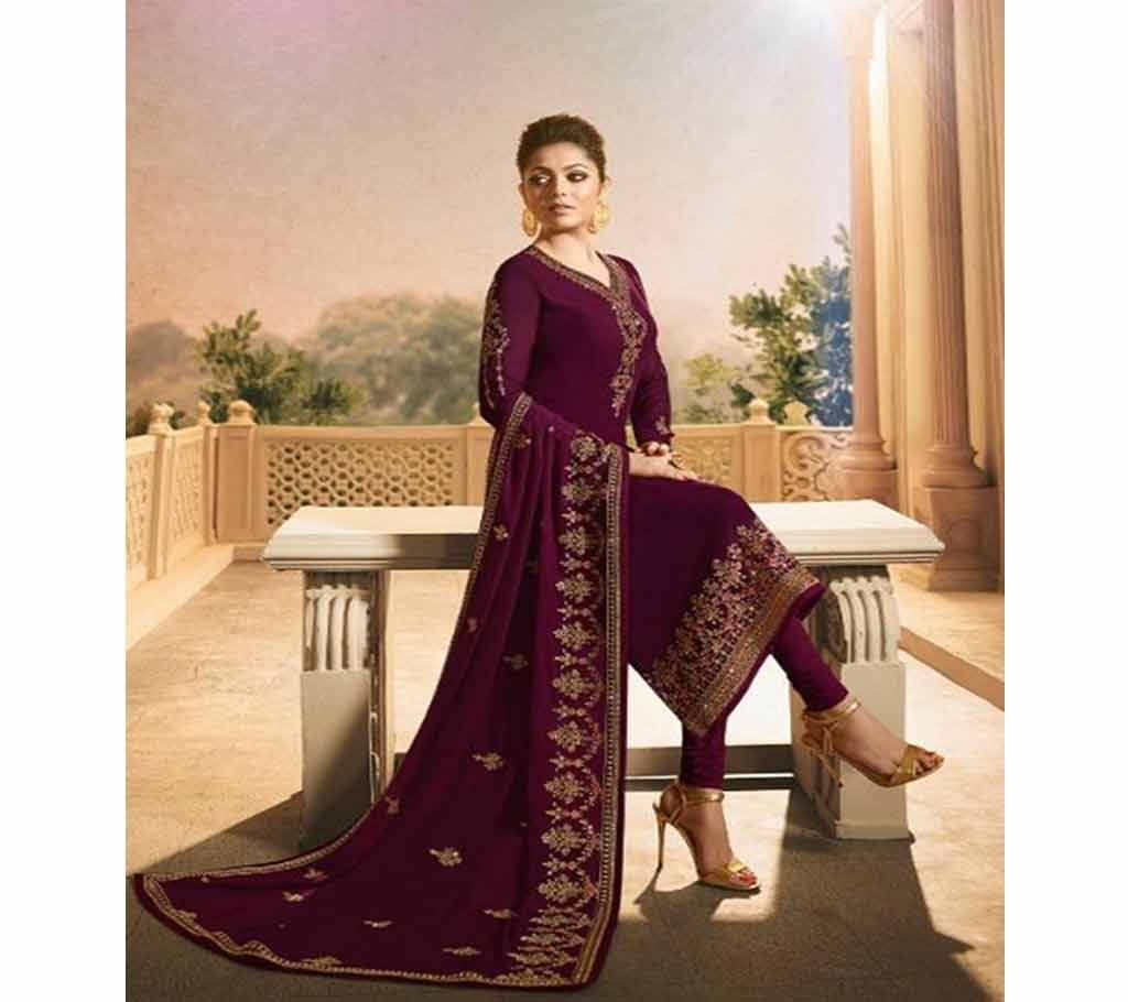 Un-stitched georgette with embroidery drashti dhami salwar kameez