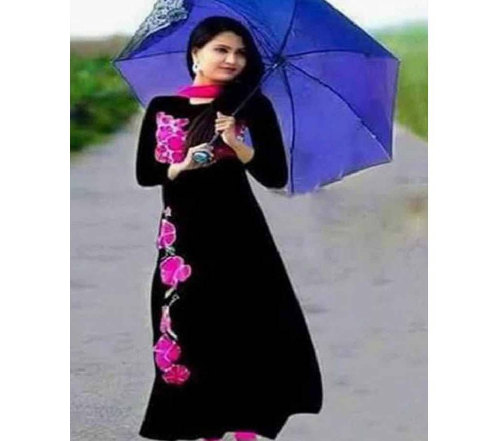 Unstitched block printed Rajdhani voyel cotton Salwar Kameez St block-315