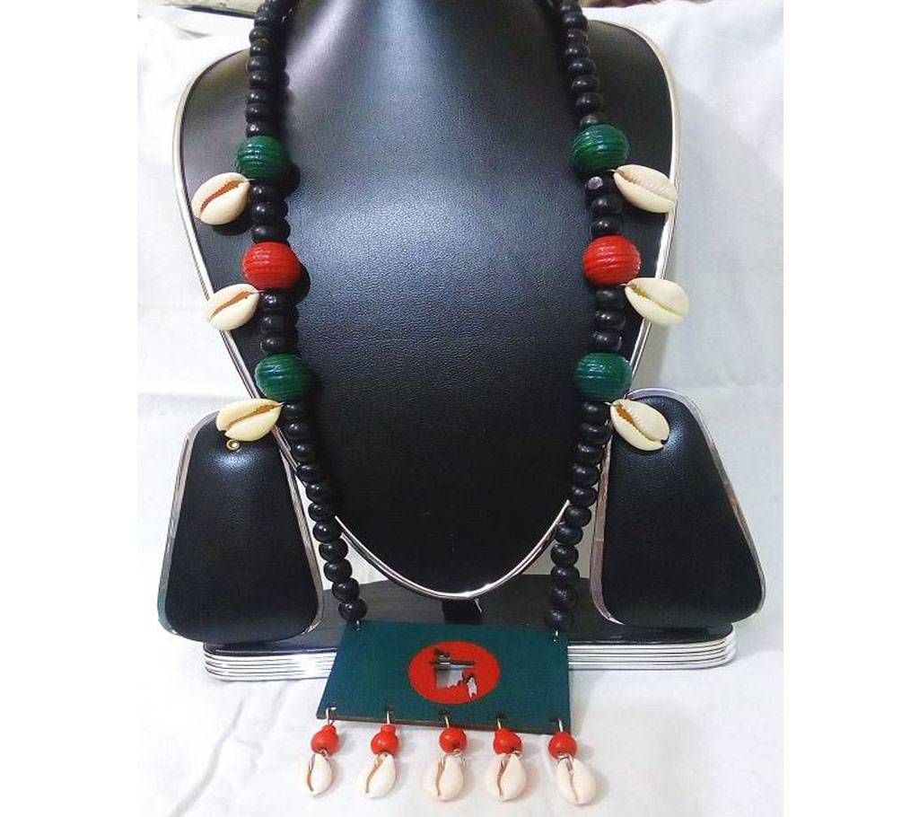 Wooden Bangladesh Necklace set