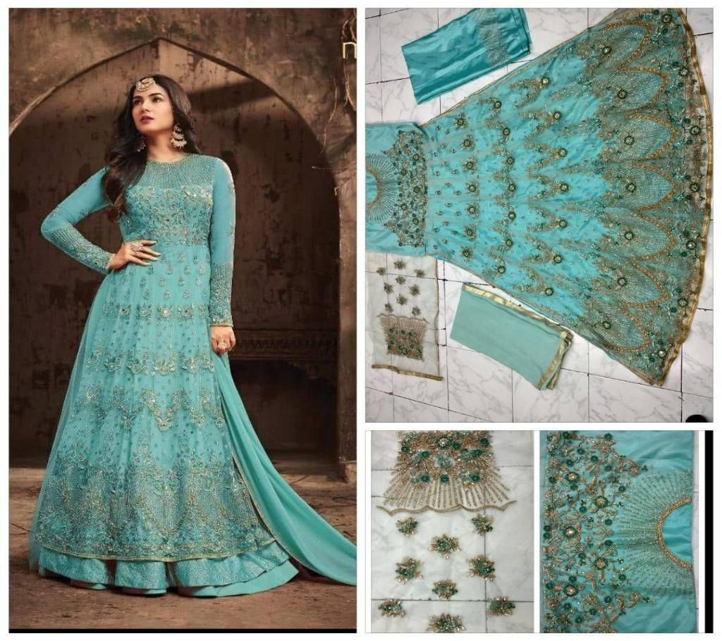 Maisha Semi-Stitched Embroidery Work Lehenga