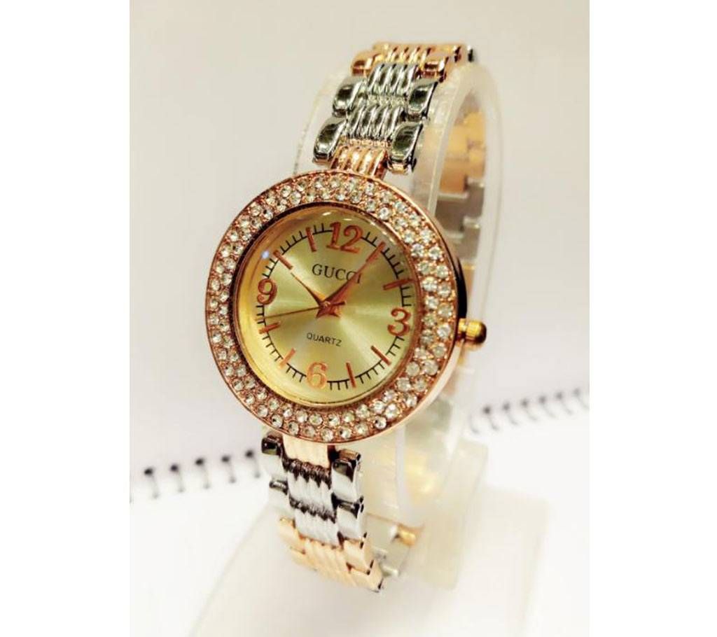 Gucci mixed color metal watch