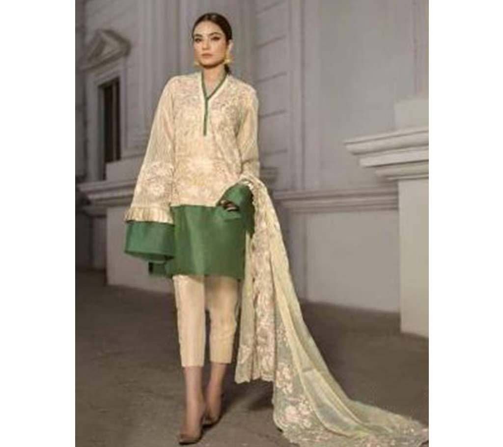 Honey Waqar- 600-203 Unstitched Three Piece
