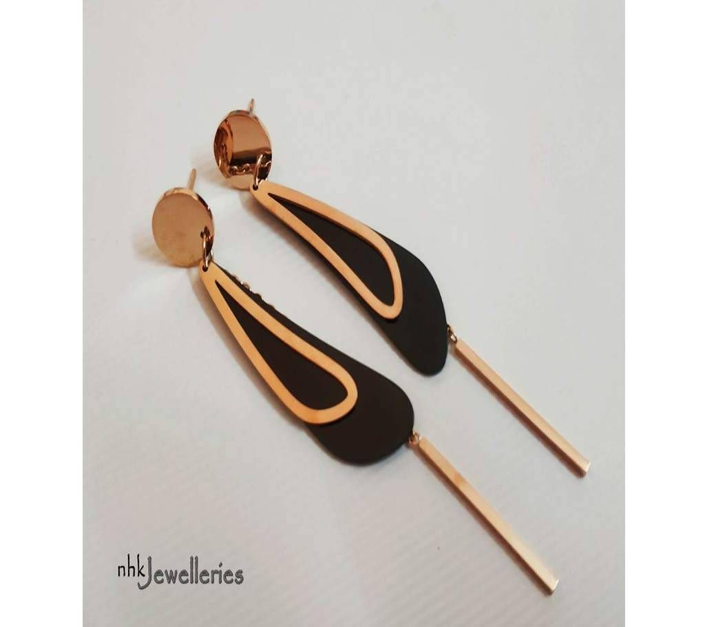 Black Leaf Earring