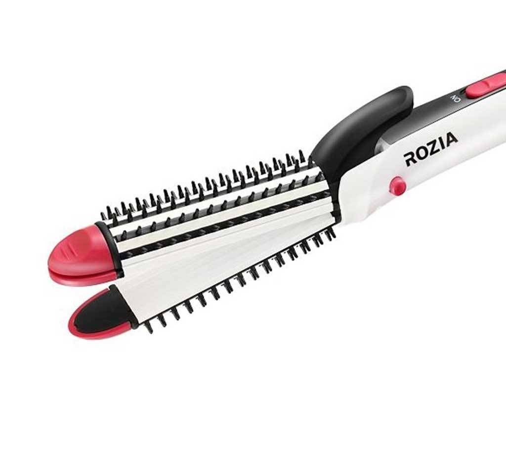 ROZIA 3-in-1 Hair Curler with Hair Crimper and Straightener