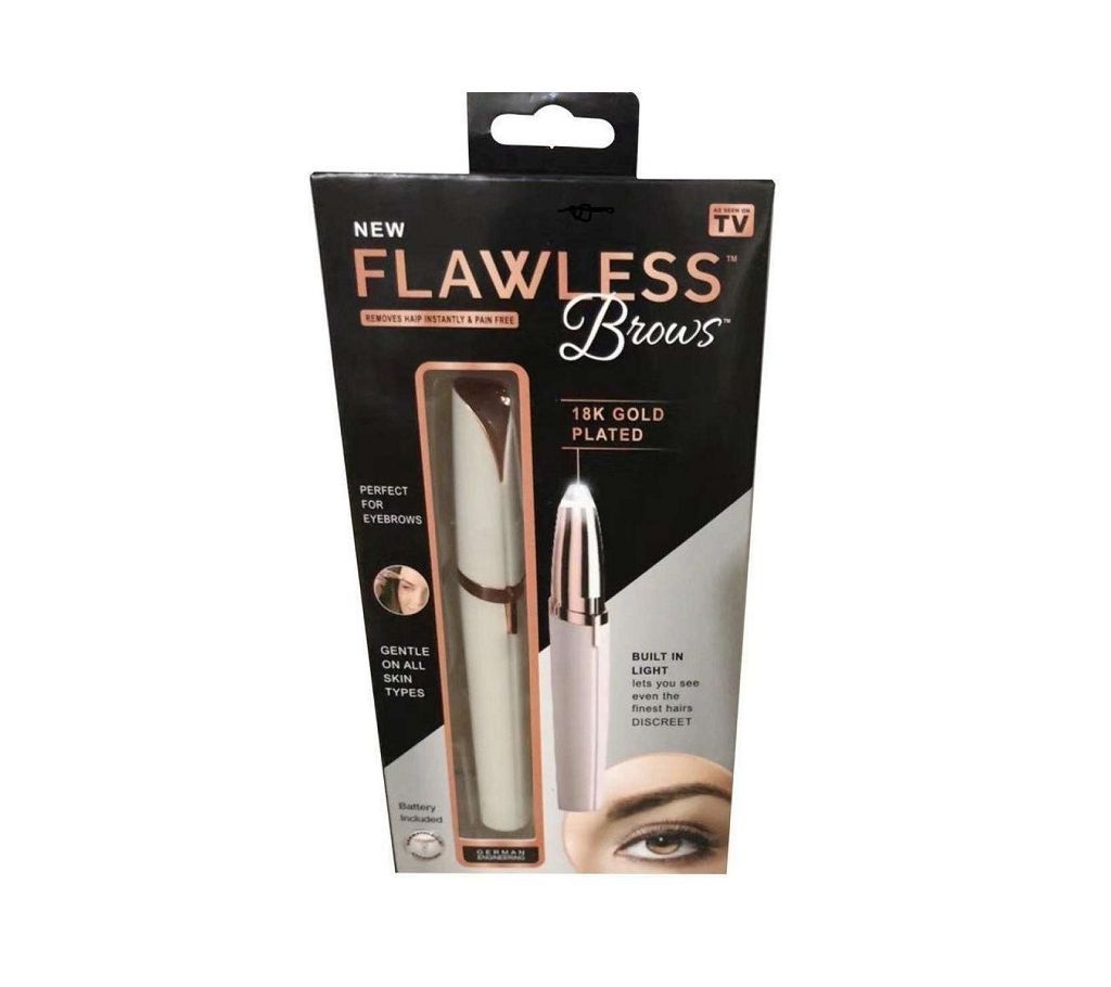 Portable Size Flawless Brows Electric Finishing Touch Eyebrow Remover Shaver