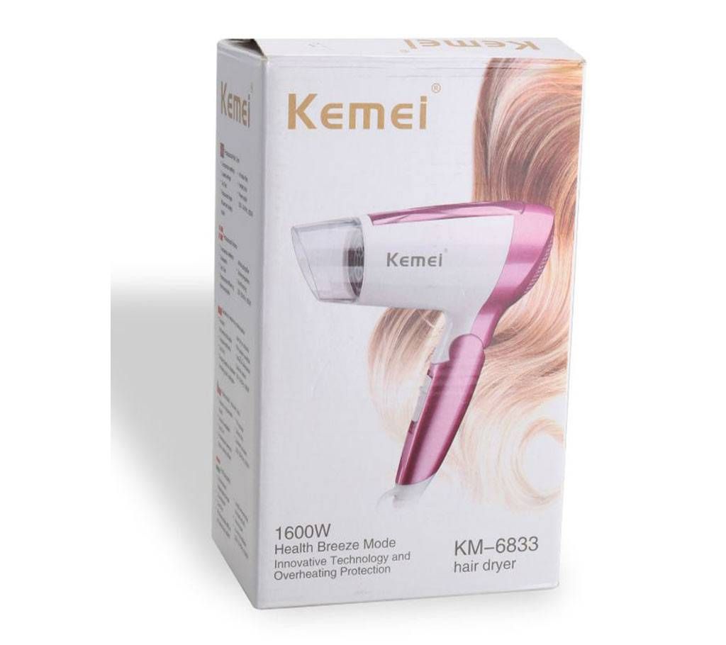 Kemei KM - 6833 Hair Dryer (1600W)