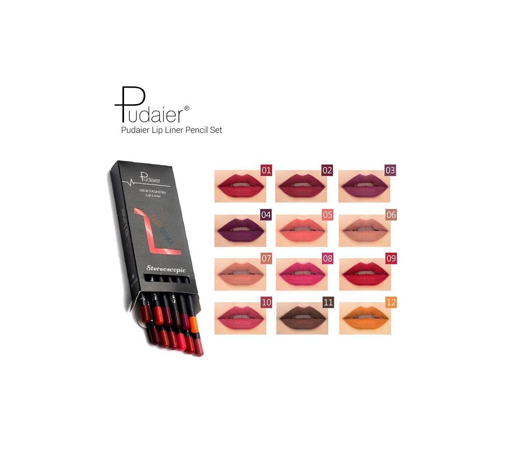 25% OFF Pudaier Lip Liner Pencil Set (P1201)