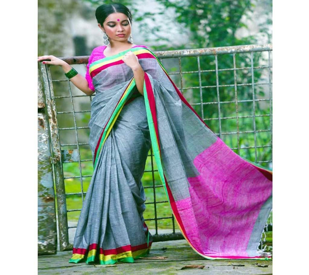 Cotton andi Sharee with blouse Piece 