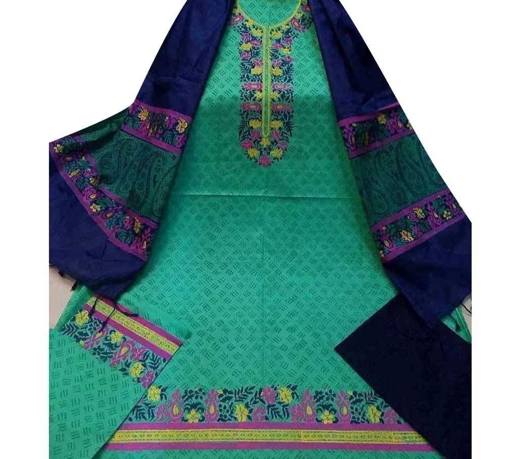 Unstitched Botics Printed Cotton Three Piece