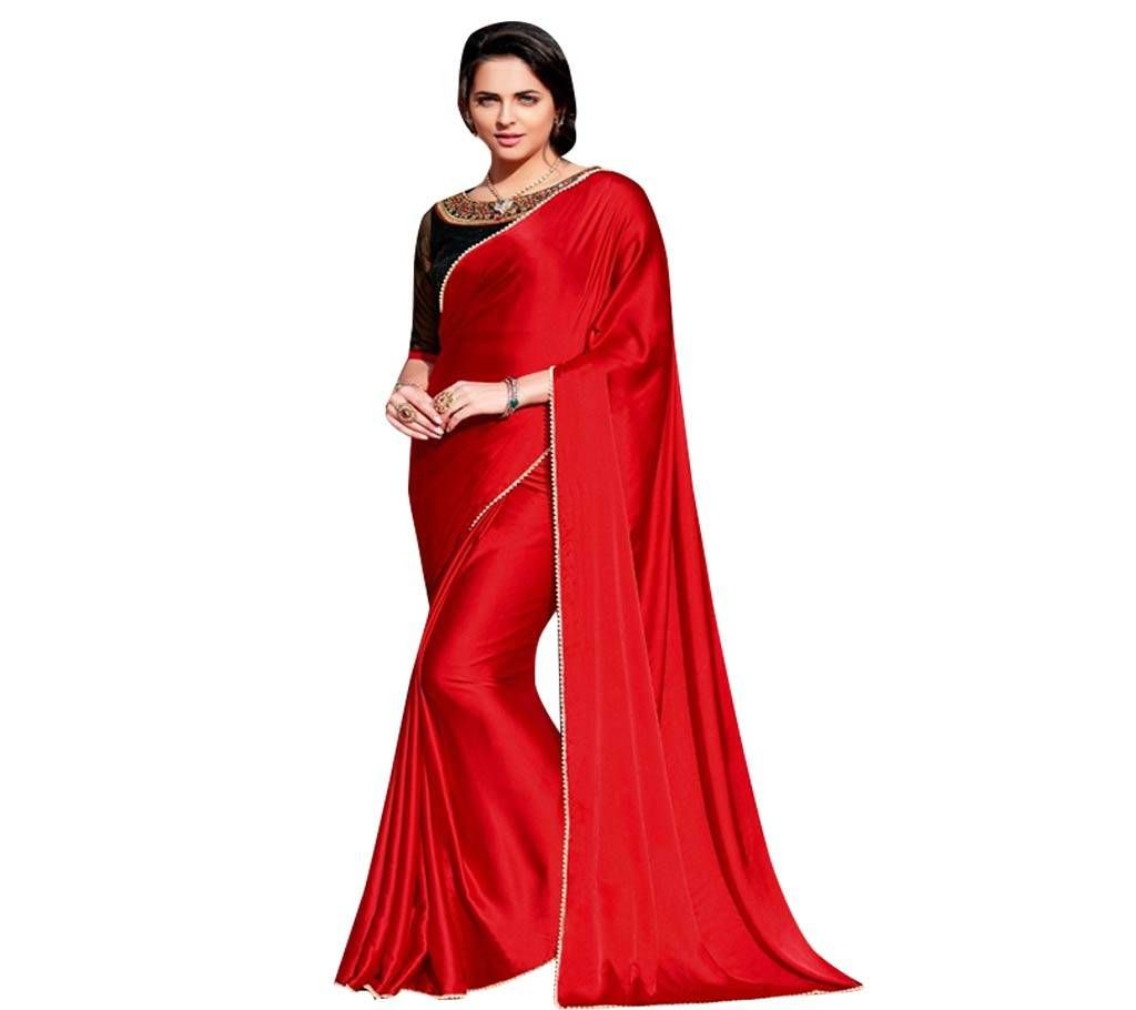 Valentines Japani Soft Silk Red Shari 