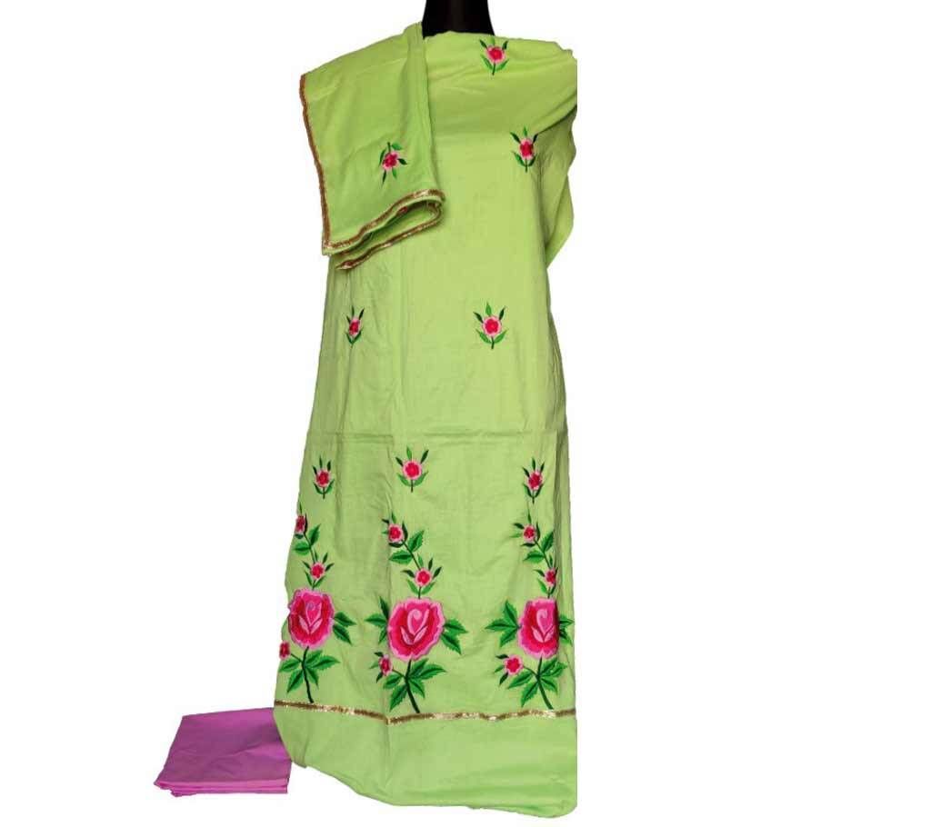 Unstitched Machine Embroidery Dress- Product Code 113