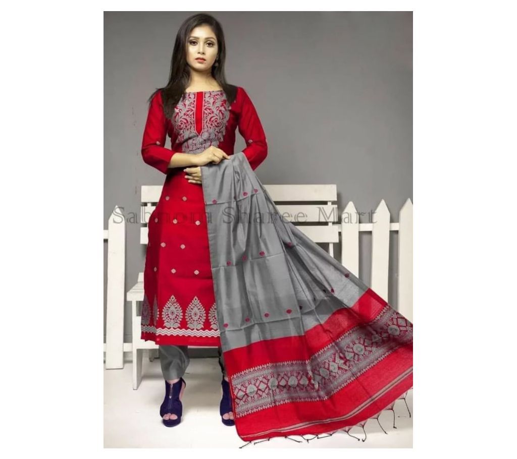 Block Print Cotton Four Piece