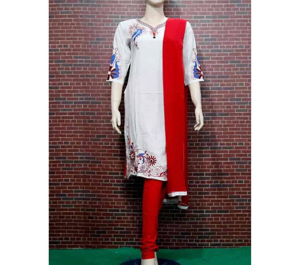 Embroidery Printed Soft Salwar Kamiz For Weman