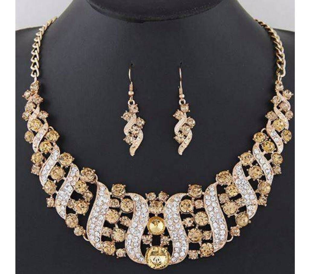 Zinc Alloy Ear Ring & necklace set