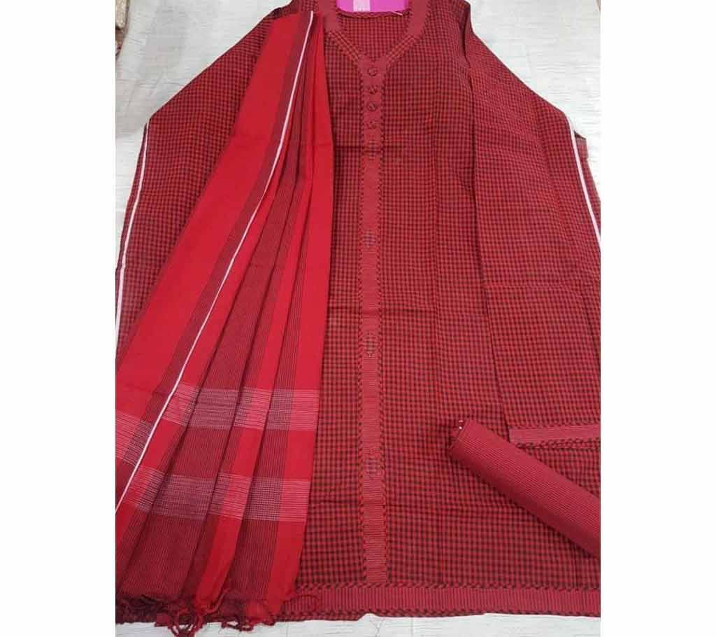 Jamdhani Cotton with Design Shalwer Kameez for Women-19