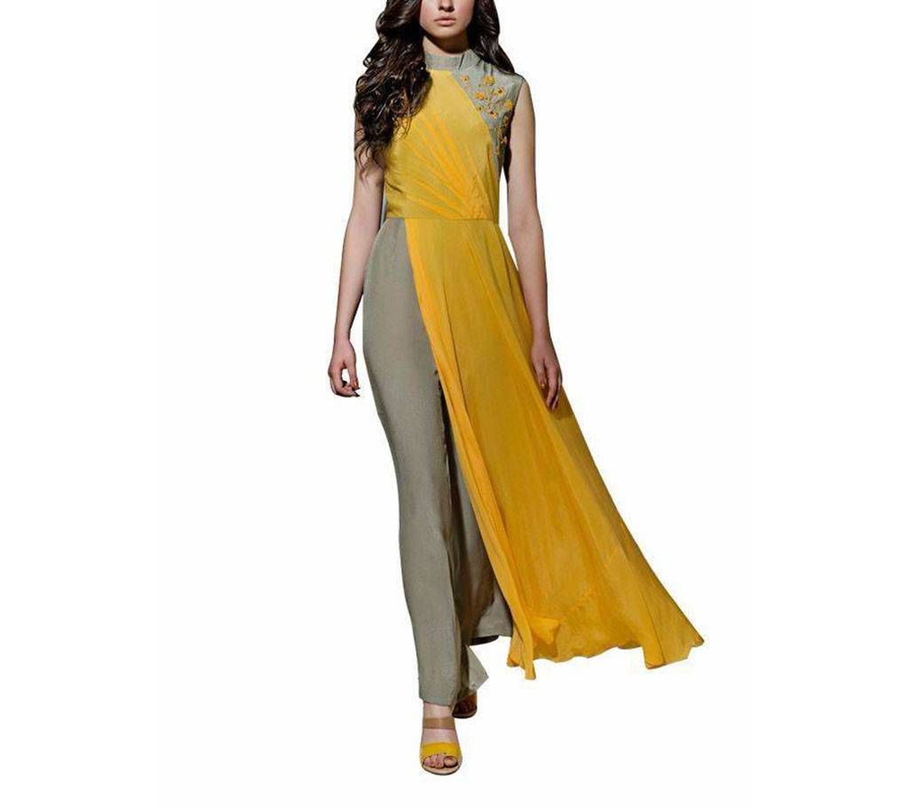 Ladies Stitched Silk Long Kurti 