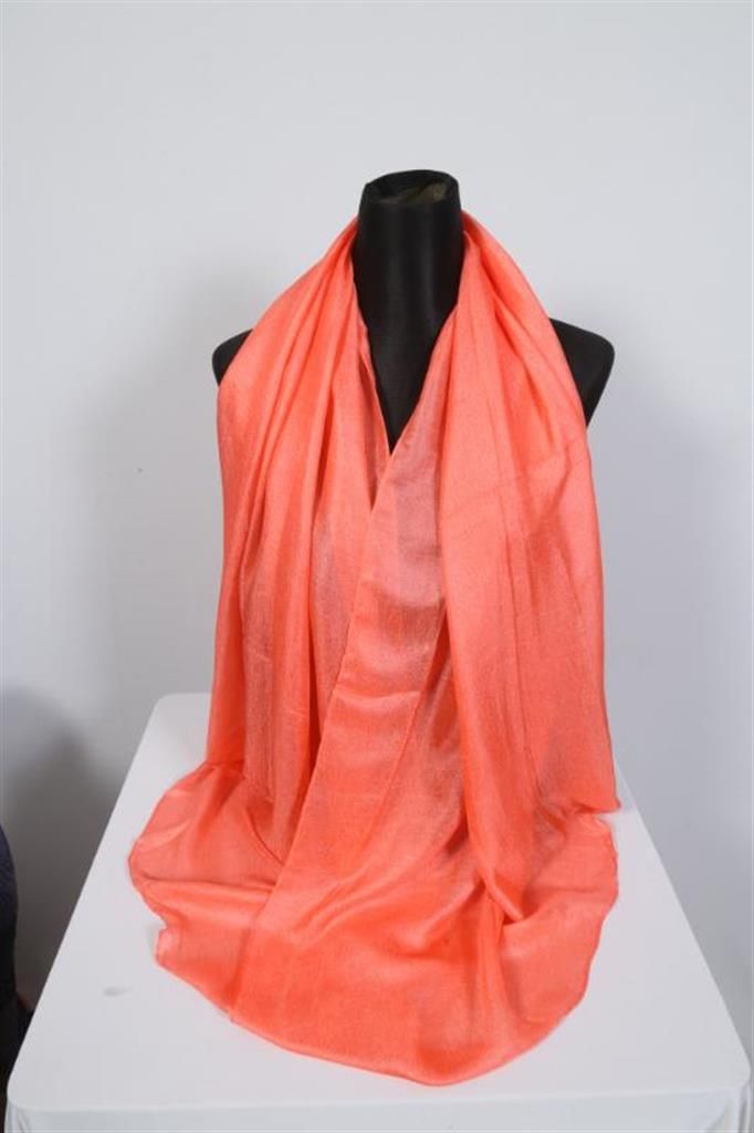 Orange Color Samu Silk Hijab