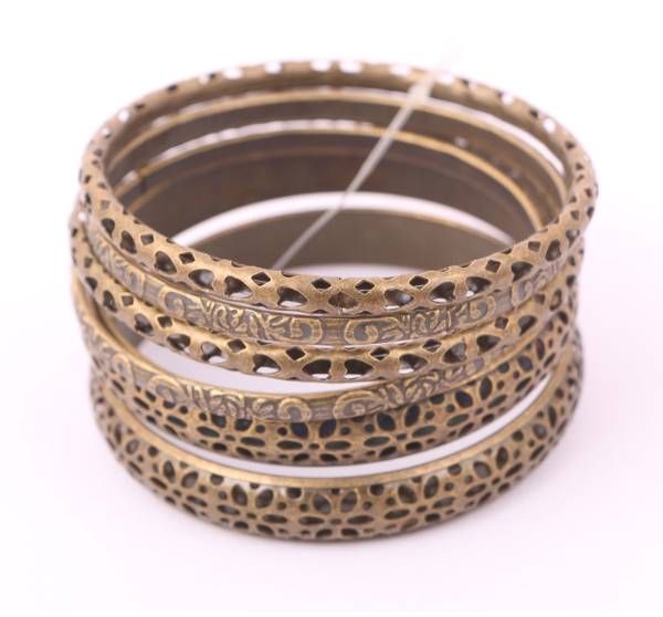 Antique Design Bangles (6 Pcs) 