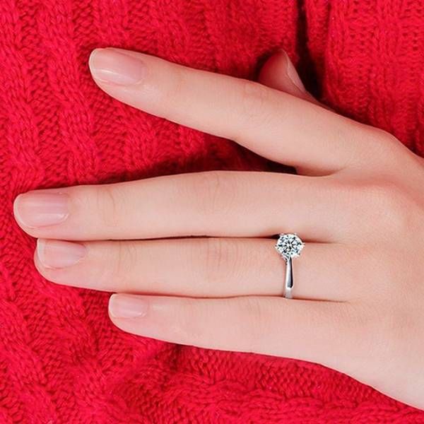 Silver Zinc Alloy Finger Ring For Women