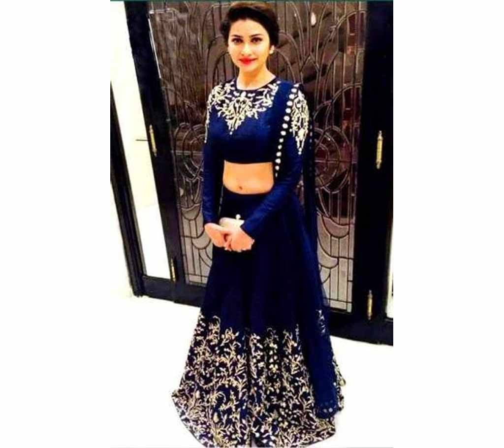 Unstitched Georgette Embroidery Gown (Copy)