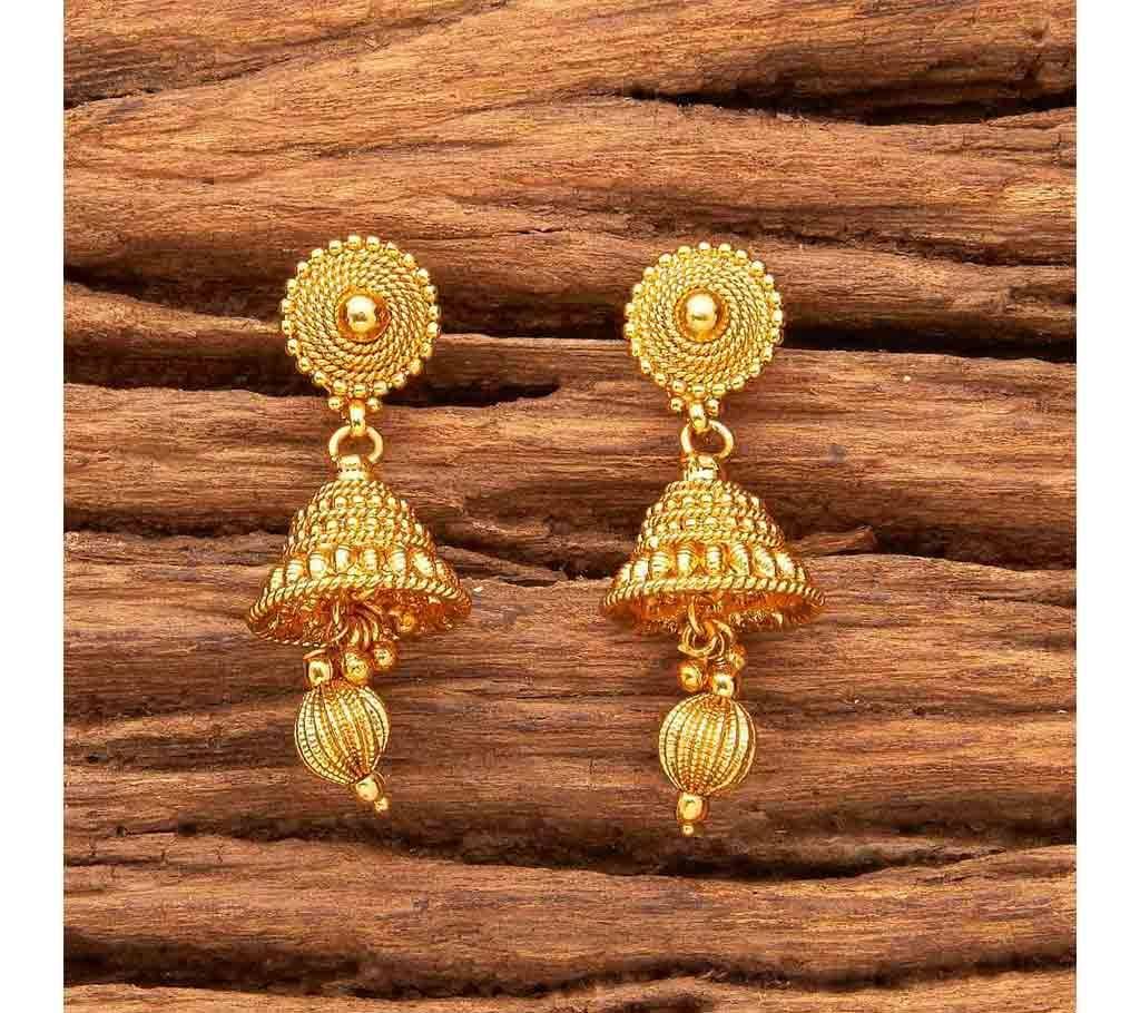  ANTIQUE JHUMKIS WITH GOLD PLATING 17930 (by Pink Point - KJ17930)