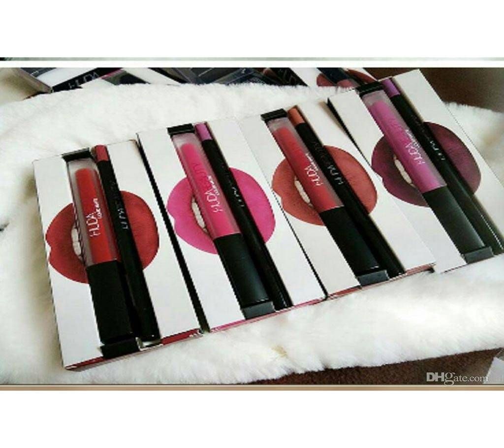 Huda Beauty Liquid Matte Lipstick + Lip liner Set (USA)