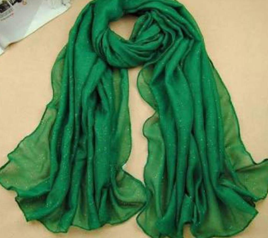 Green Cotton Hijab for Women