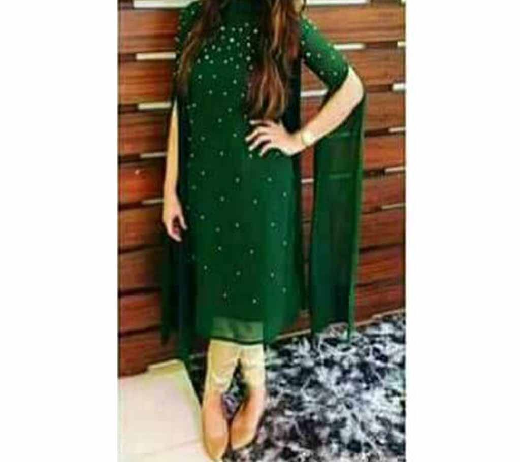 Indian un stitched silk salwar suit 